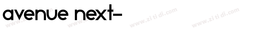 Avenue Next字体转换